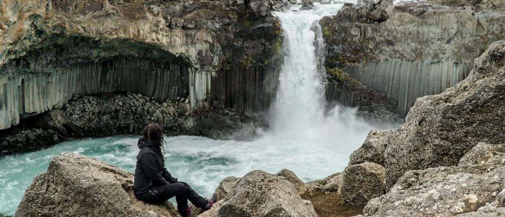 Islandzkie Wodospady na Rzece Skjálfandafljót: Goðafoss, Aldeyjarfoss i Hrafnabjargafoss.